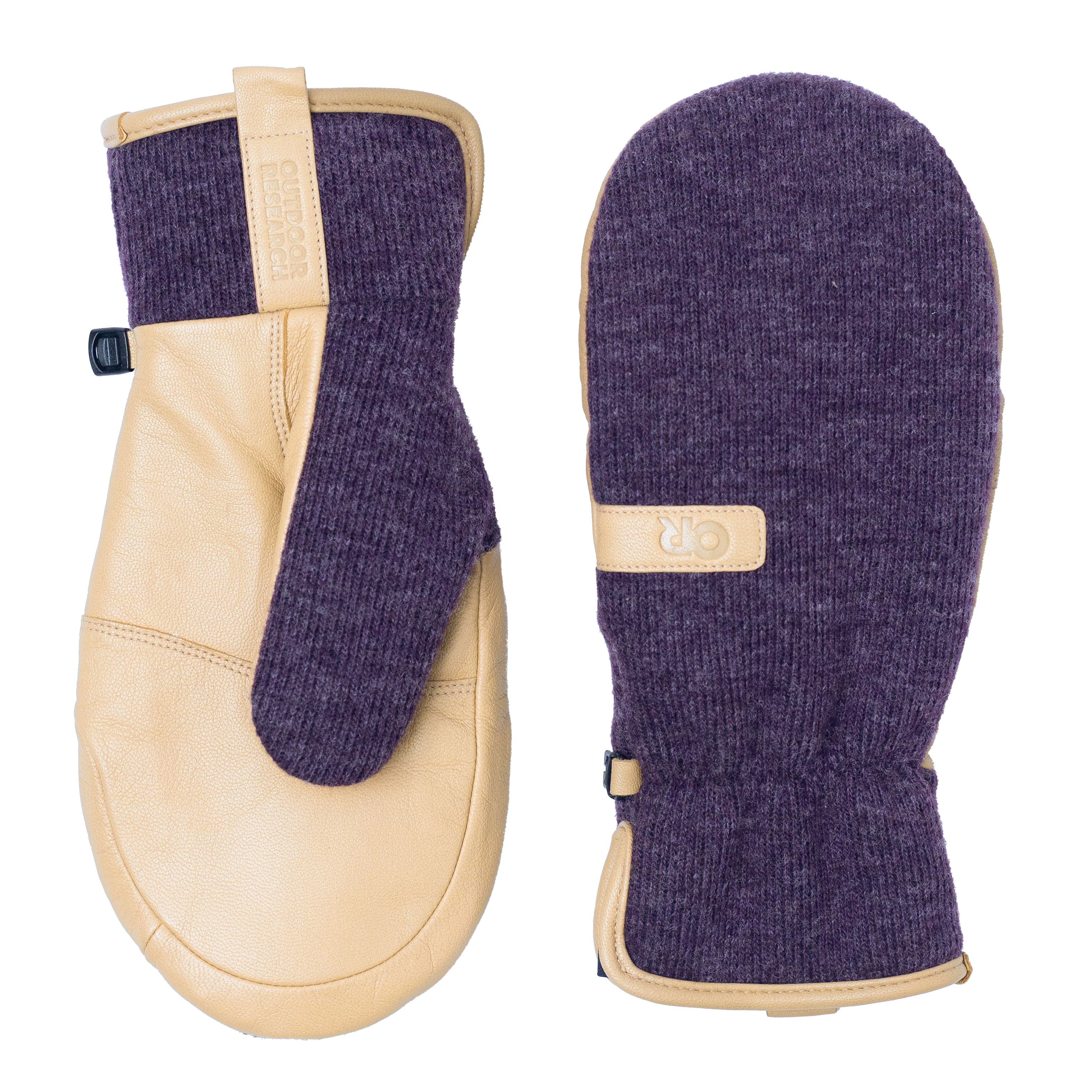Winter Mittens with Alpin-Wool™ & Leather Palm | Flurry Solstice