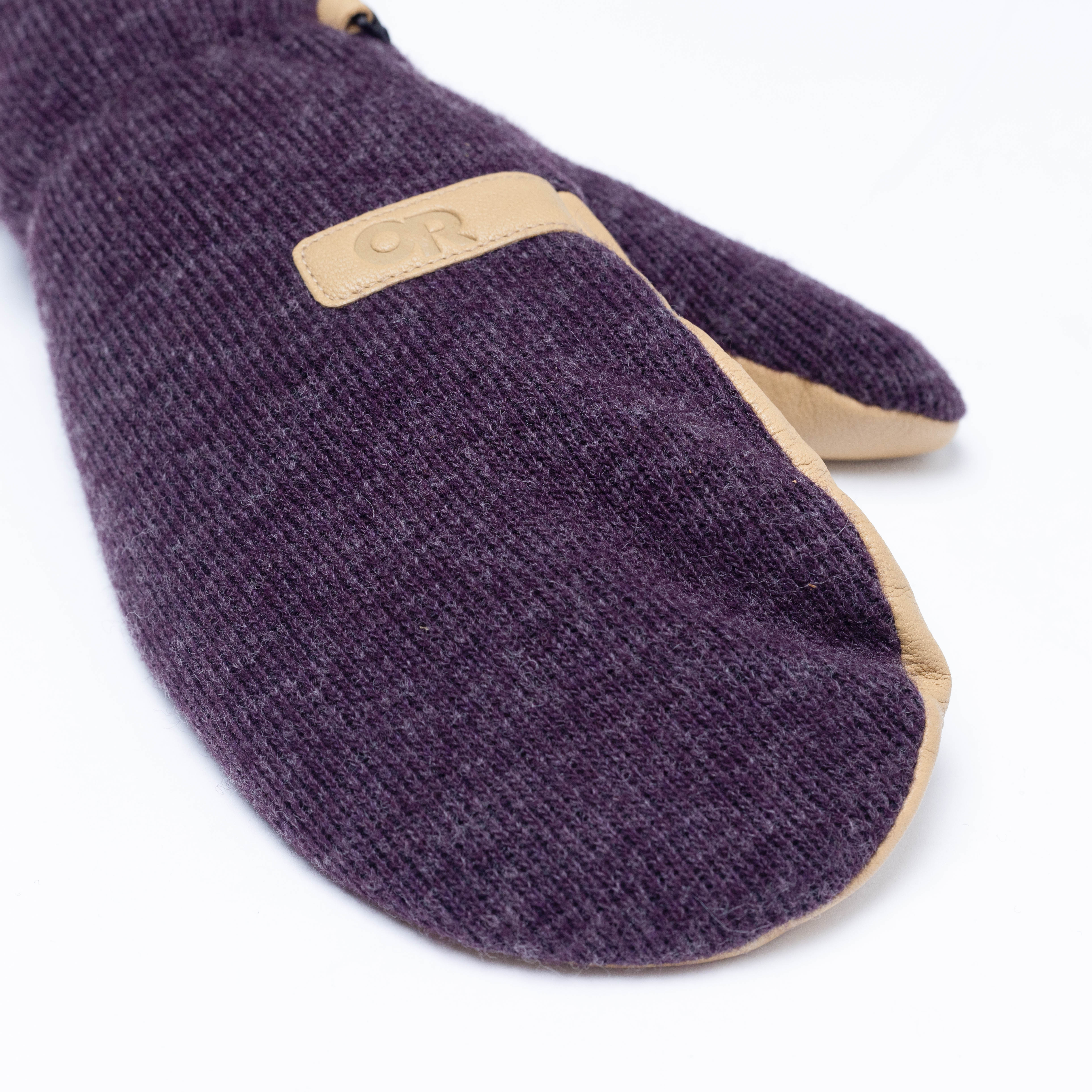 Winter Mittens with Alpin-Wool™ & Leather Palm | Flurry Solstice