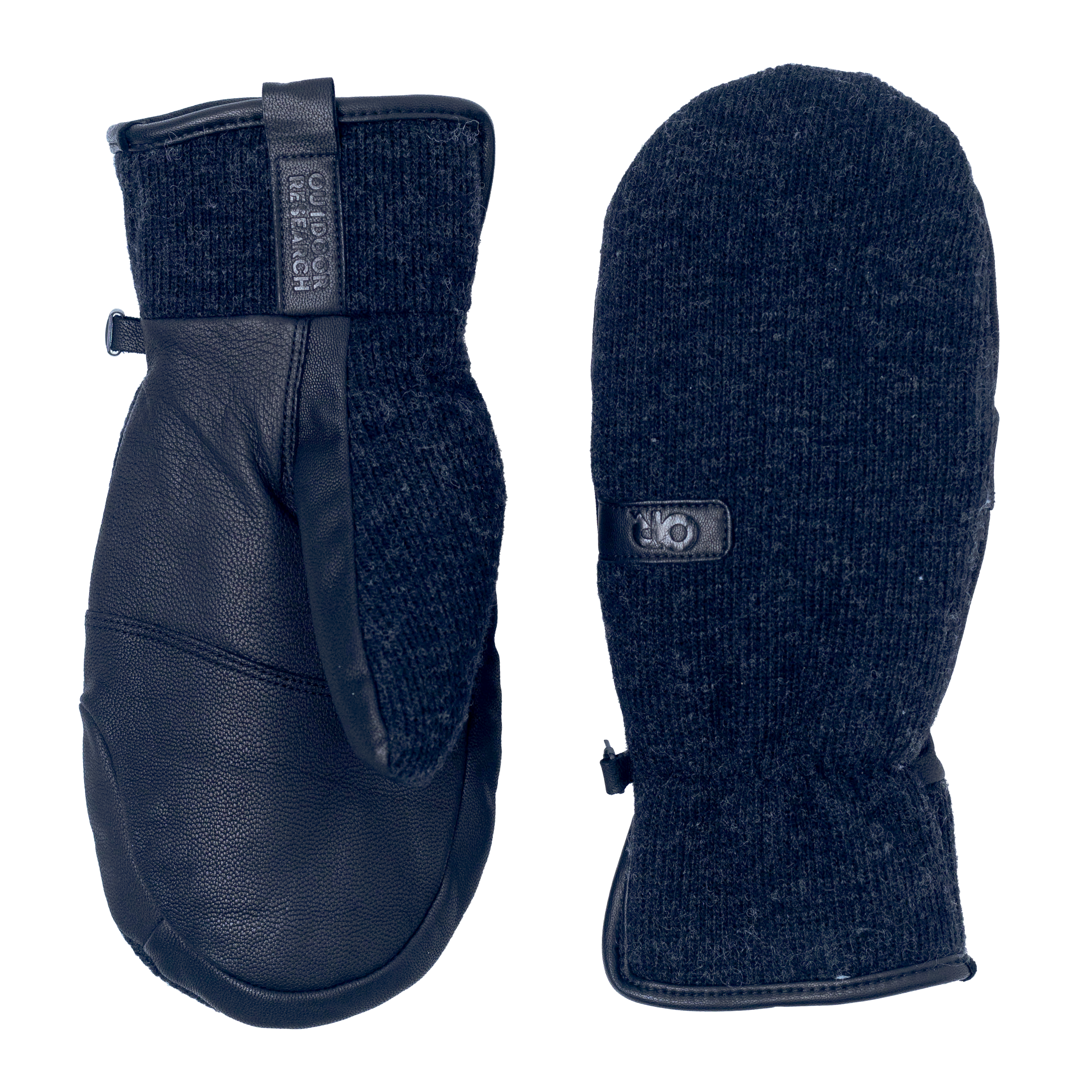 Winter Mittens with Alpin-Wool™ & Leather Palm | Flurry Solstice