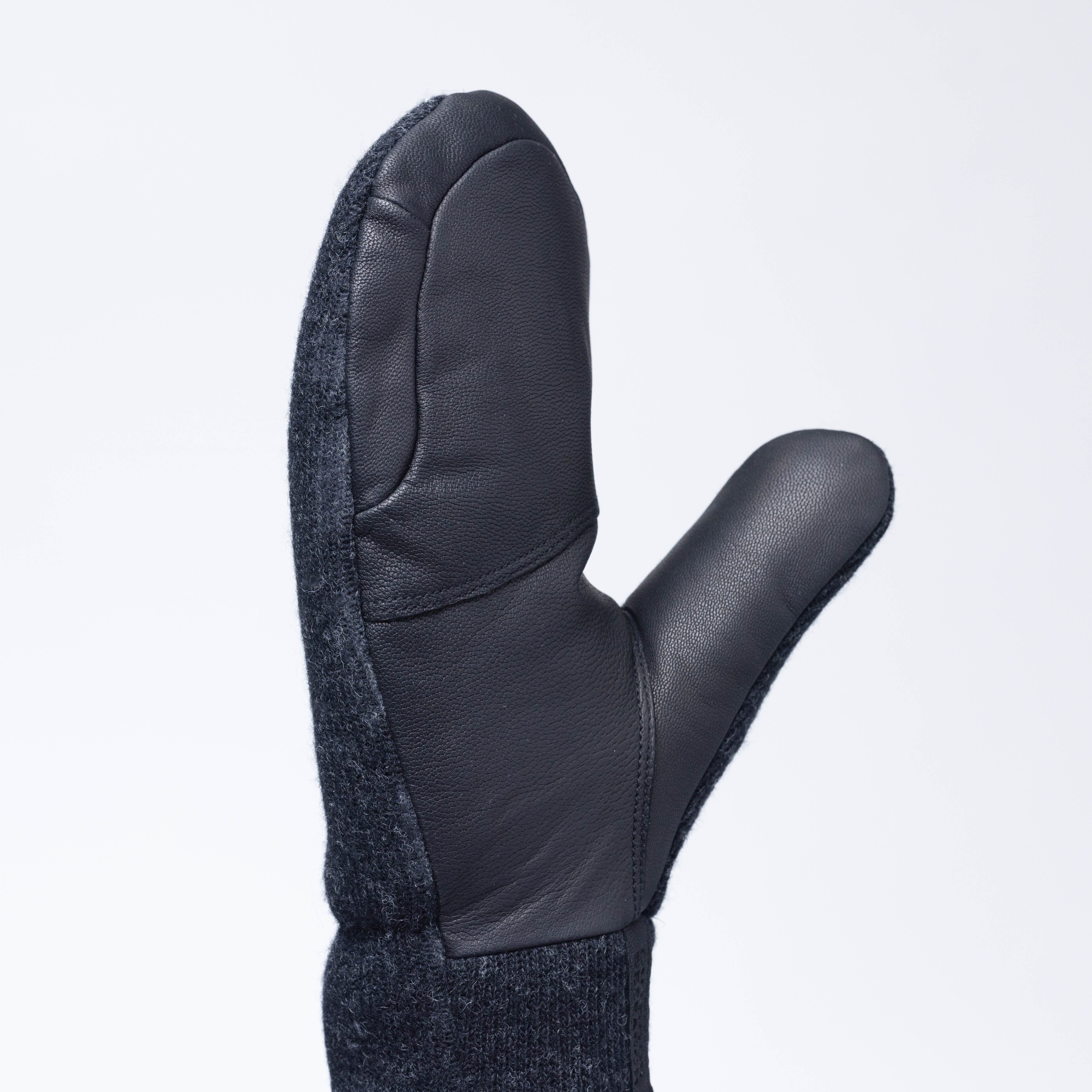 Winter Mittens with Alpin-Wool™ & Leather Palm | Flurry Solstice