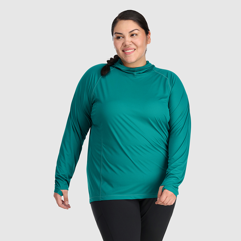 Breathable Plus Size Hoodie for Women with UPF 15 | Echo