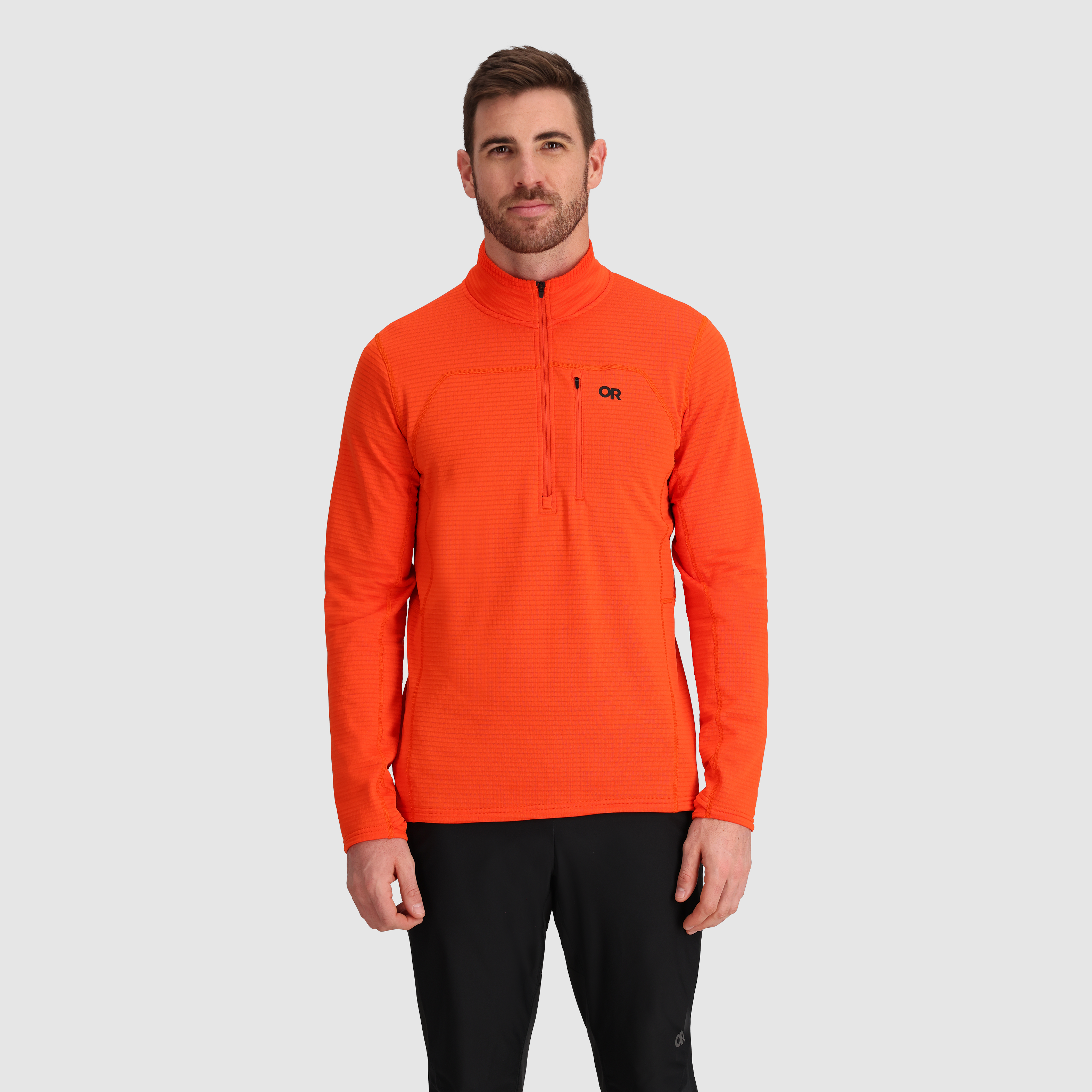 Men's Breathable Fleece Half Zip for Outdoor Activities | Vigor Grid