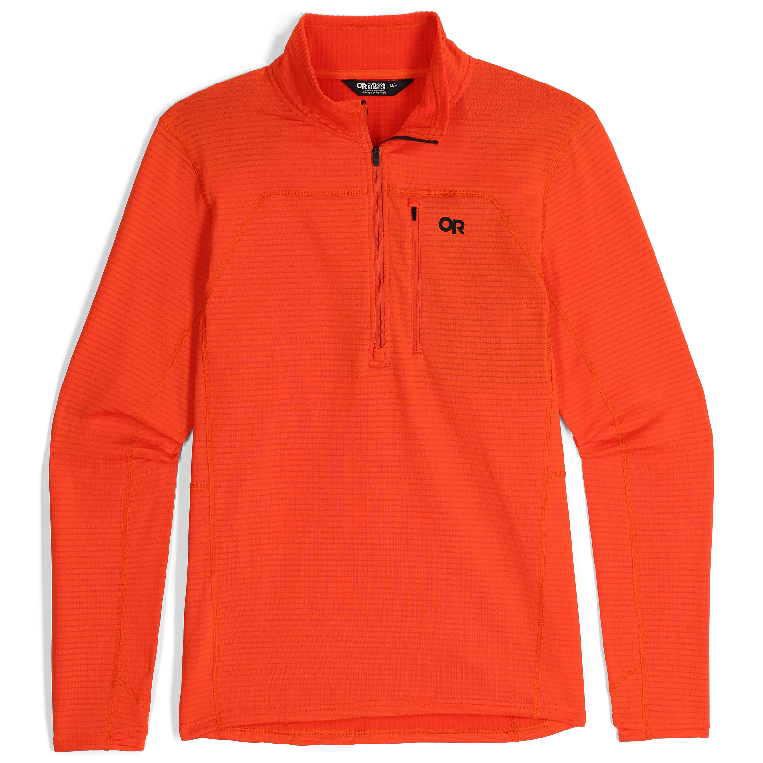 Men's Breathable Fleece Half Zip for Outdoor Activities | Vigor Grid