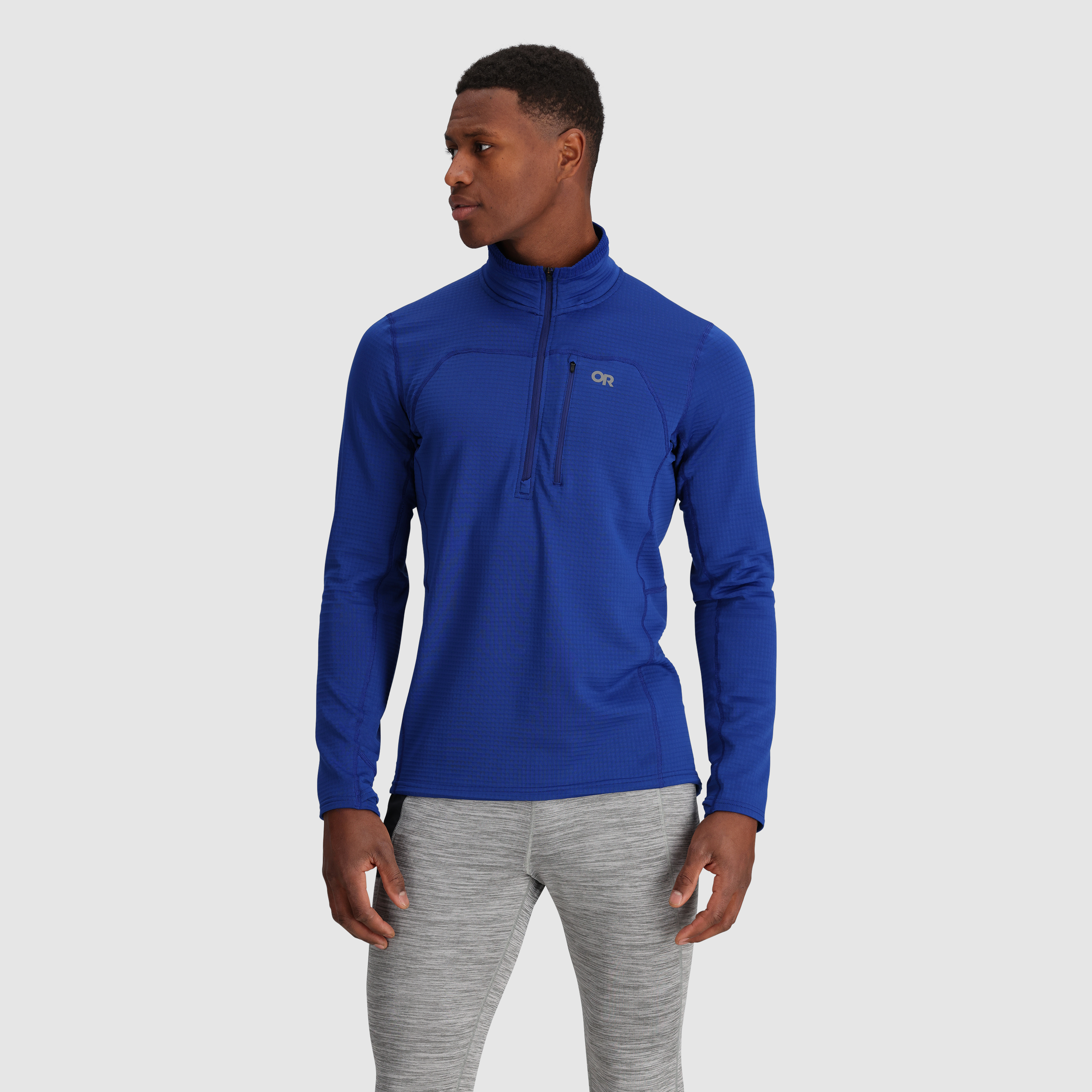 Men's Breathable Fleece Half Zip for Outdoor Activities | Vigor Grid