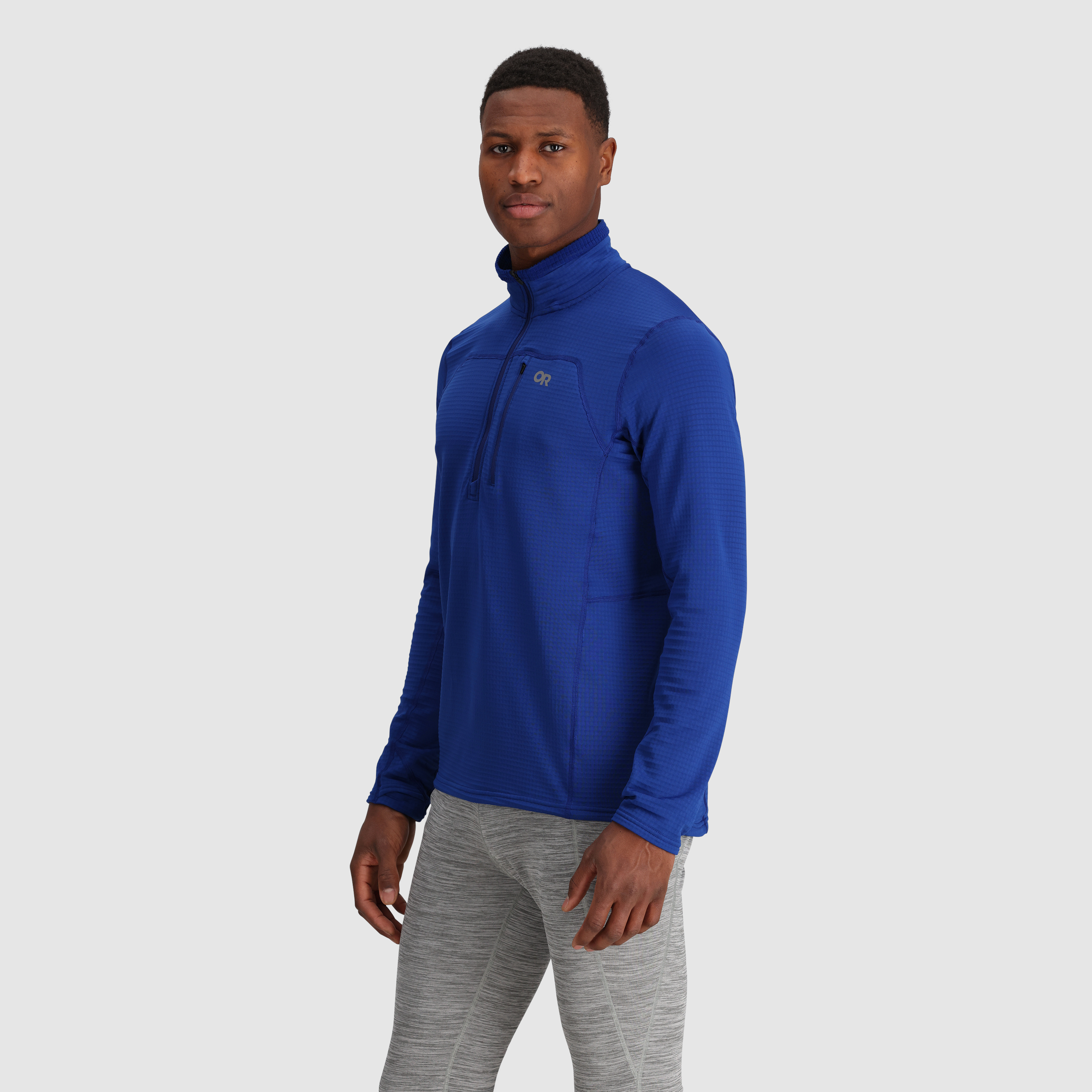Men's Breathable Fleece Half Zip for Outdoor Activities | Vigor Grid
