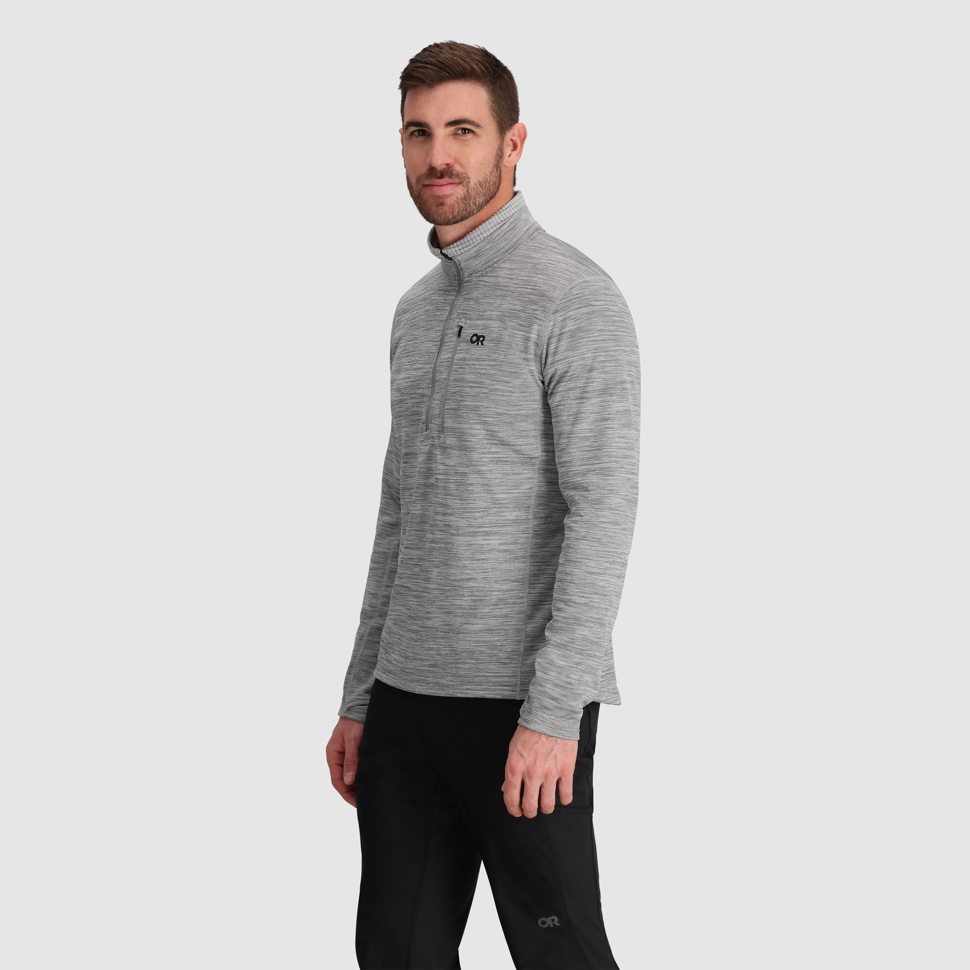 Men's Breathable Fleece Half Zip for Outdoor Activities | Vigor Grid