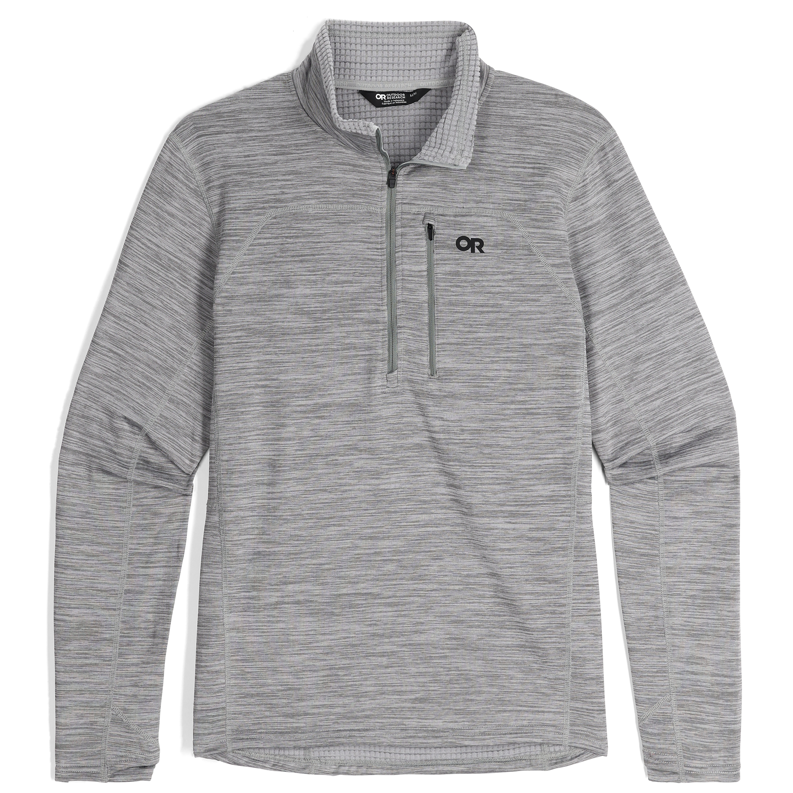 Men's Breathable Fleece Half Zip for Outdoor Activities | Vigor Grid