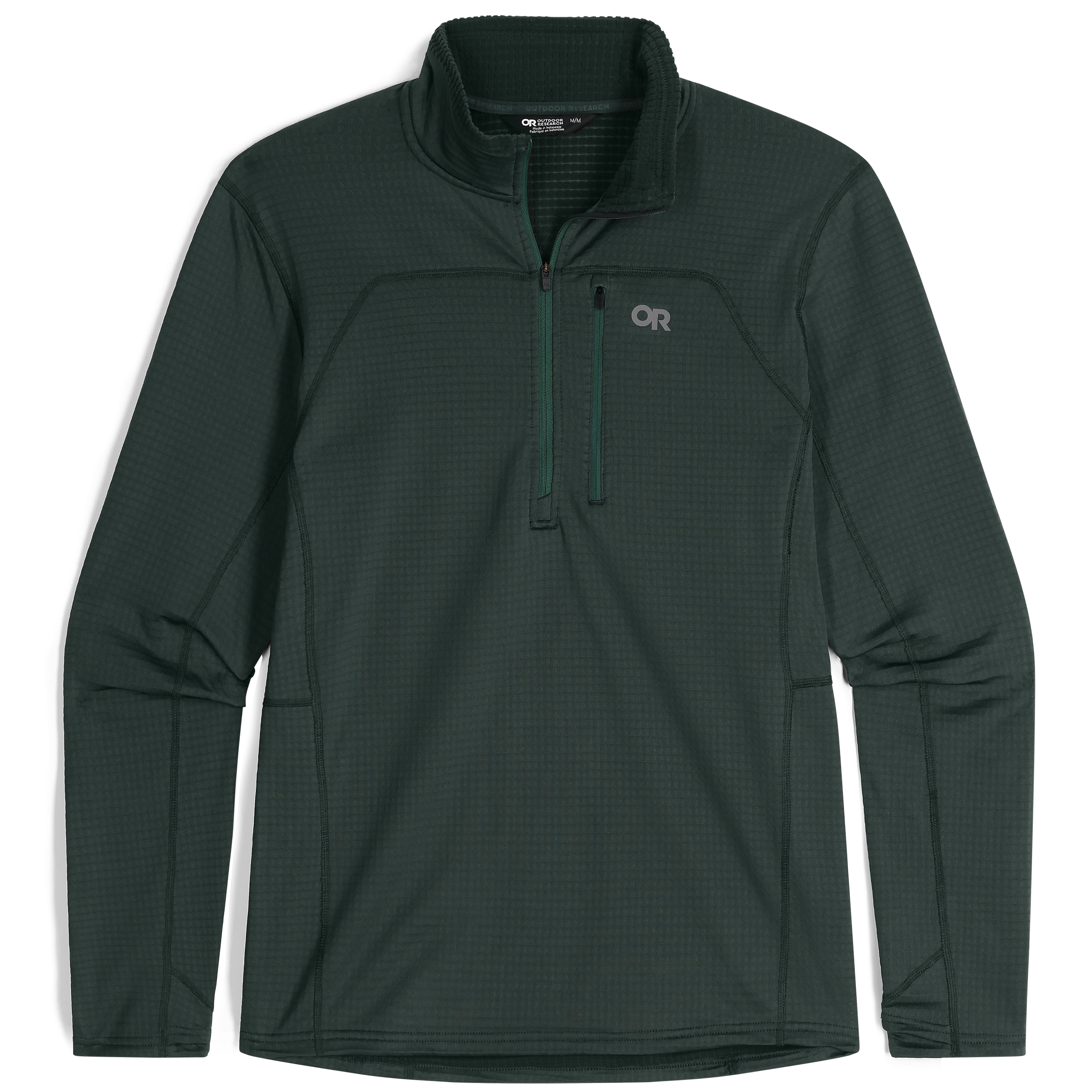 Men's Breathable Fleece Half Zip for Outdoor Activities | Vigor Grid