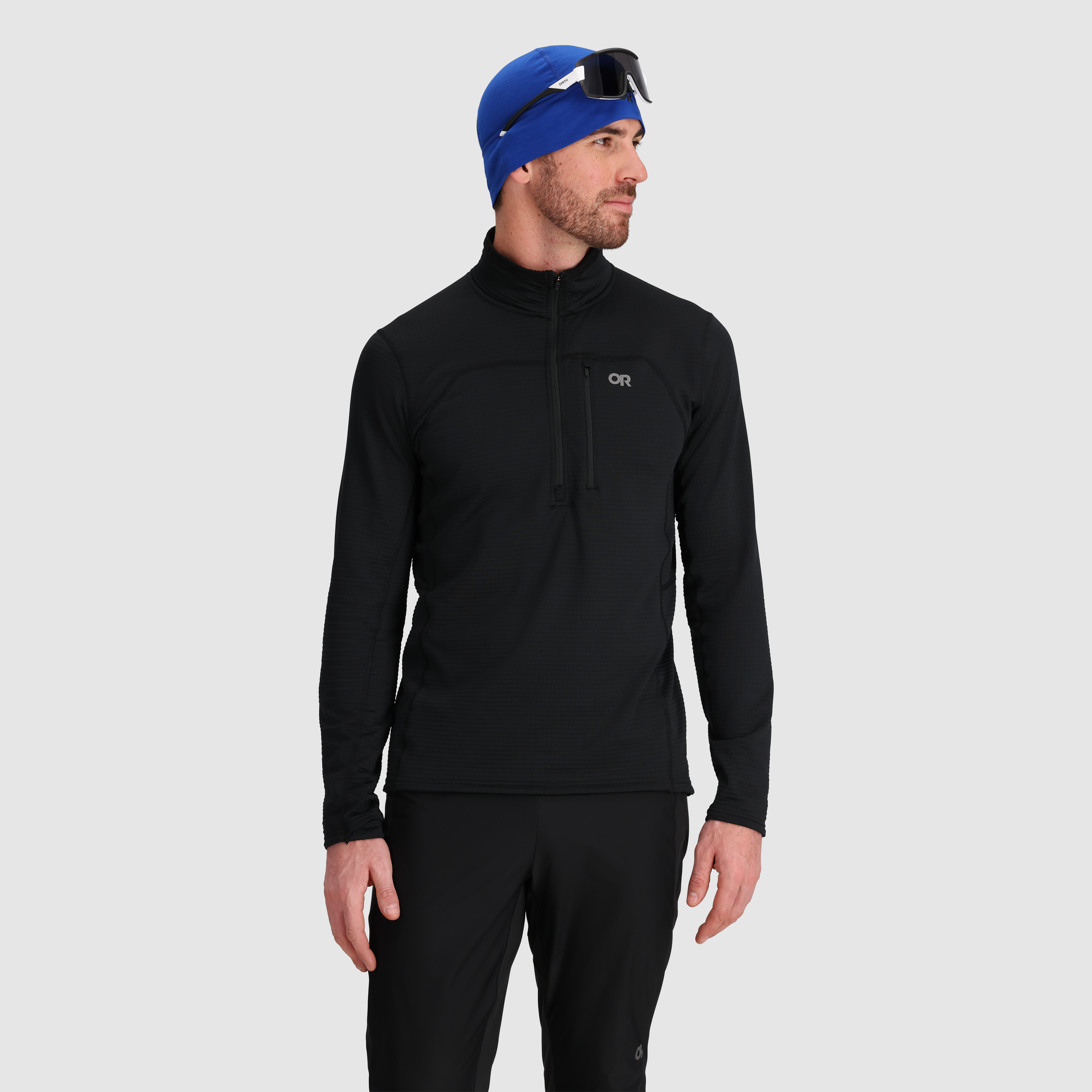 Men's Breathable Fleece Half Zip for Outdoor Activities | Vigor Grid