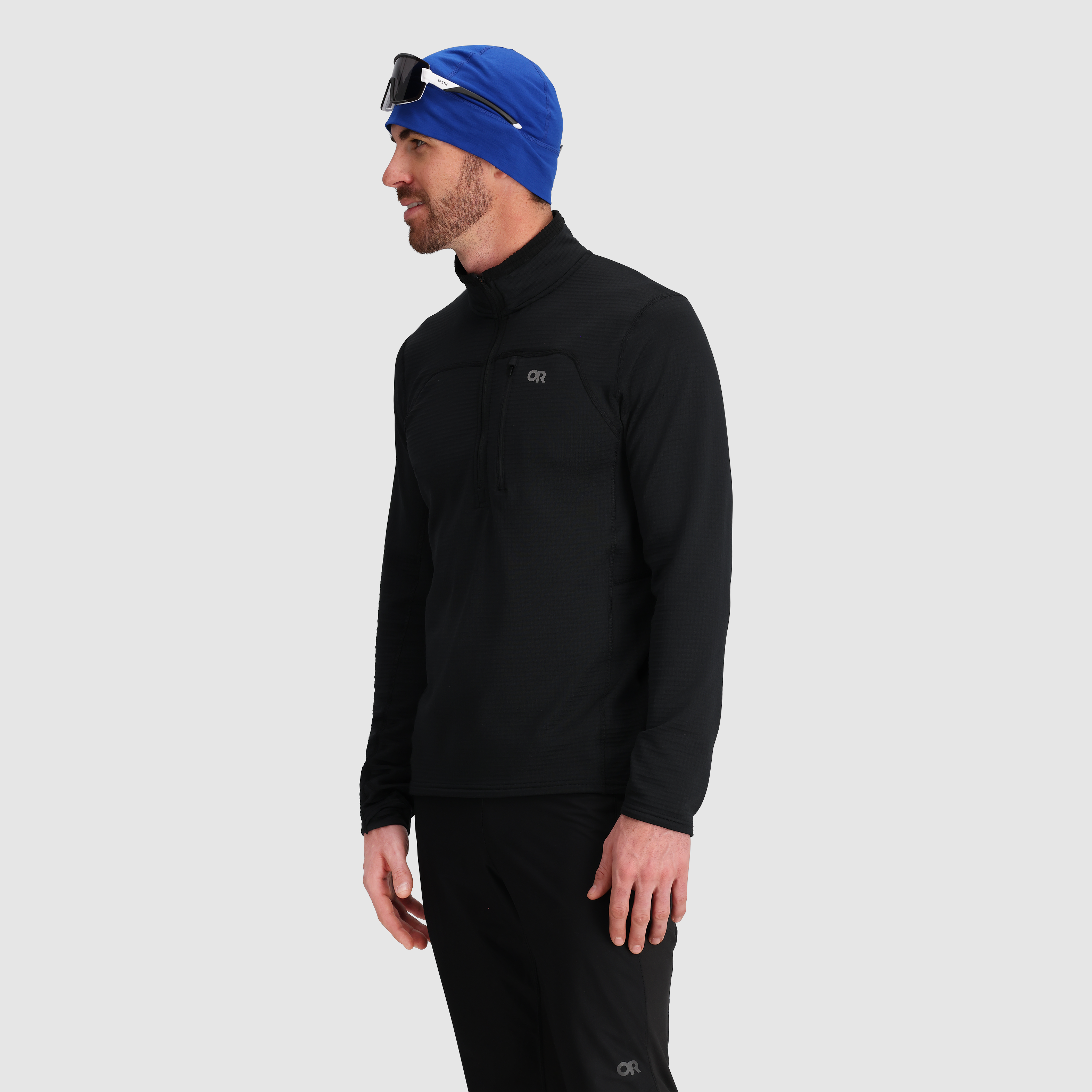 Men's Breathable Fleece Half Zip for Outdoor Activities | Vigor Grid