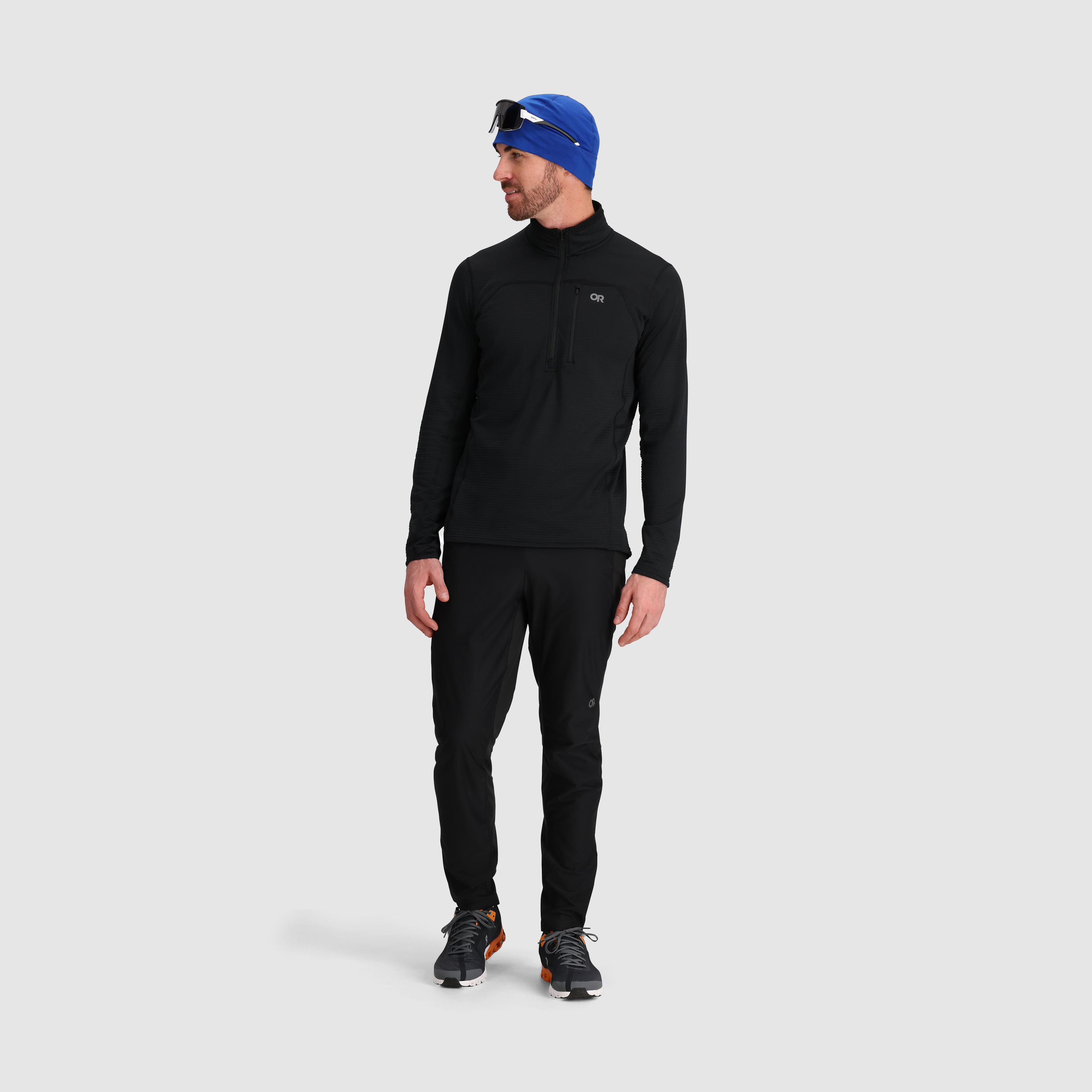 Men's Breathable Fleece Half Zip for Outdoor Activities | Vigor Grid
