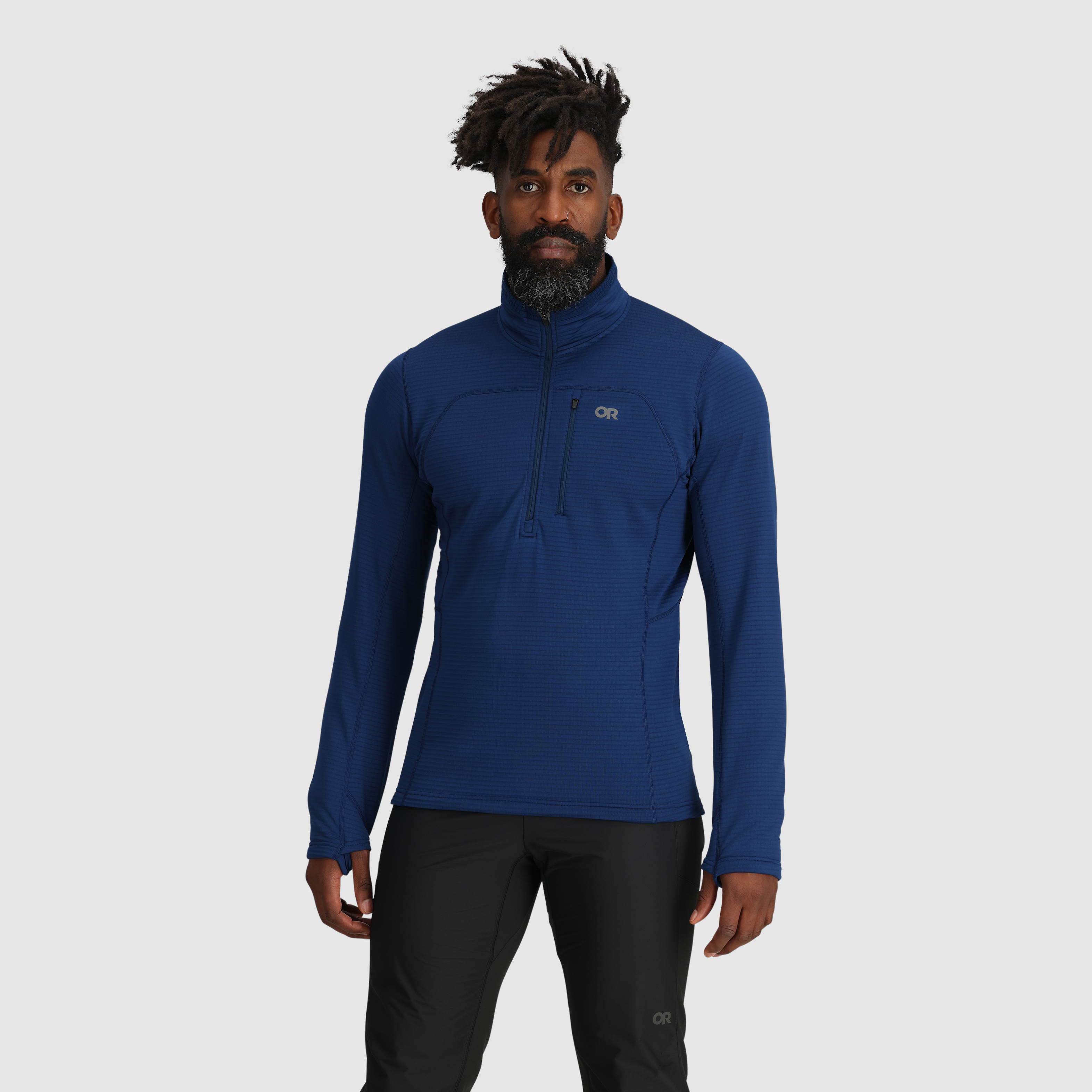 Men's Breathable Fleece Half Zip for Outdoor Activities | Vigor Grid