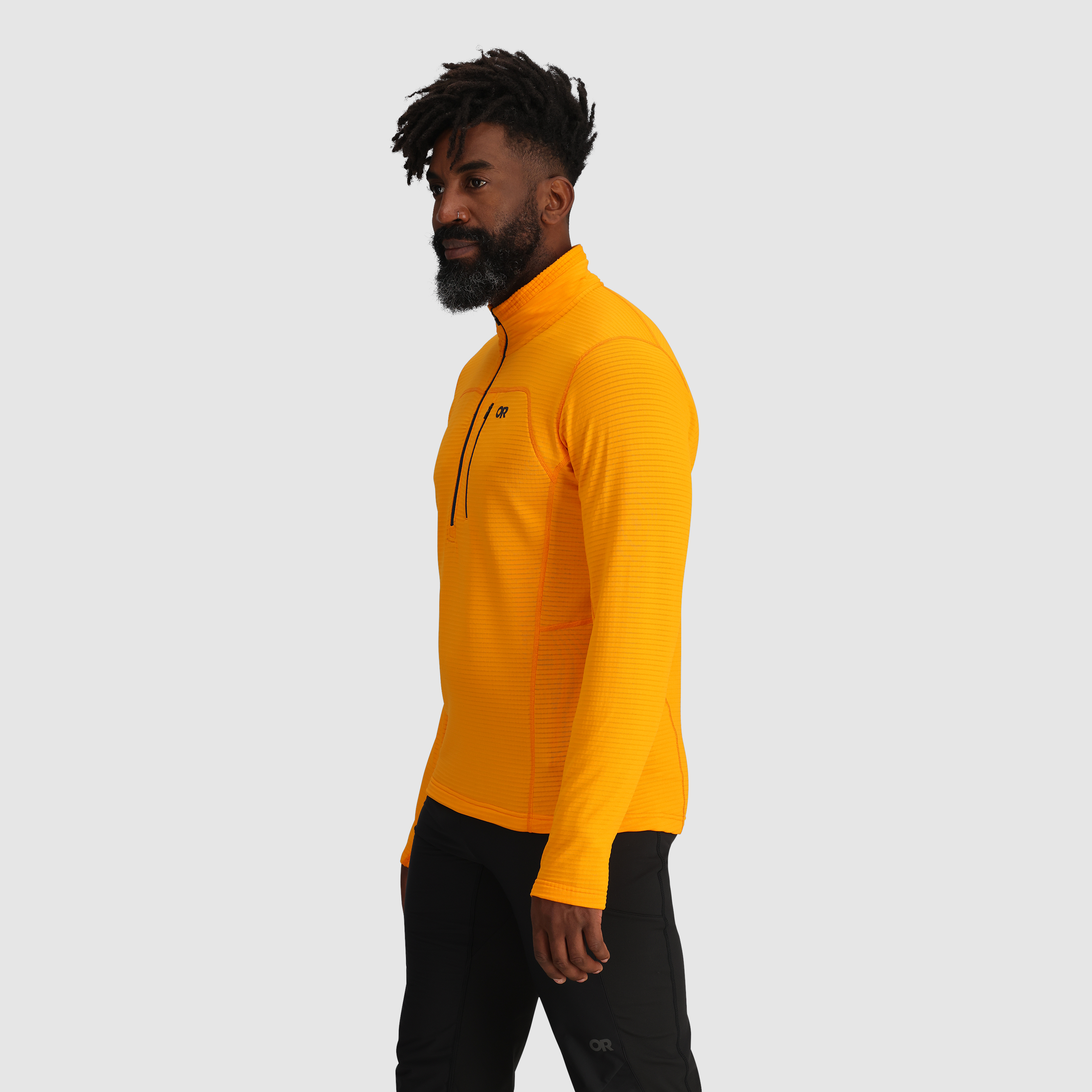 Men's Breathable Fleece Half Zip for Outdoor Activities | Vigor Grid