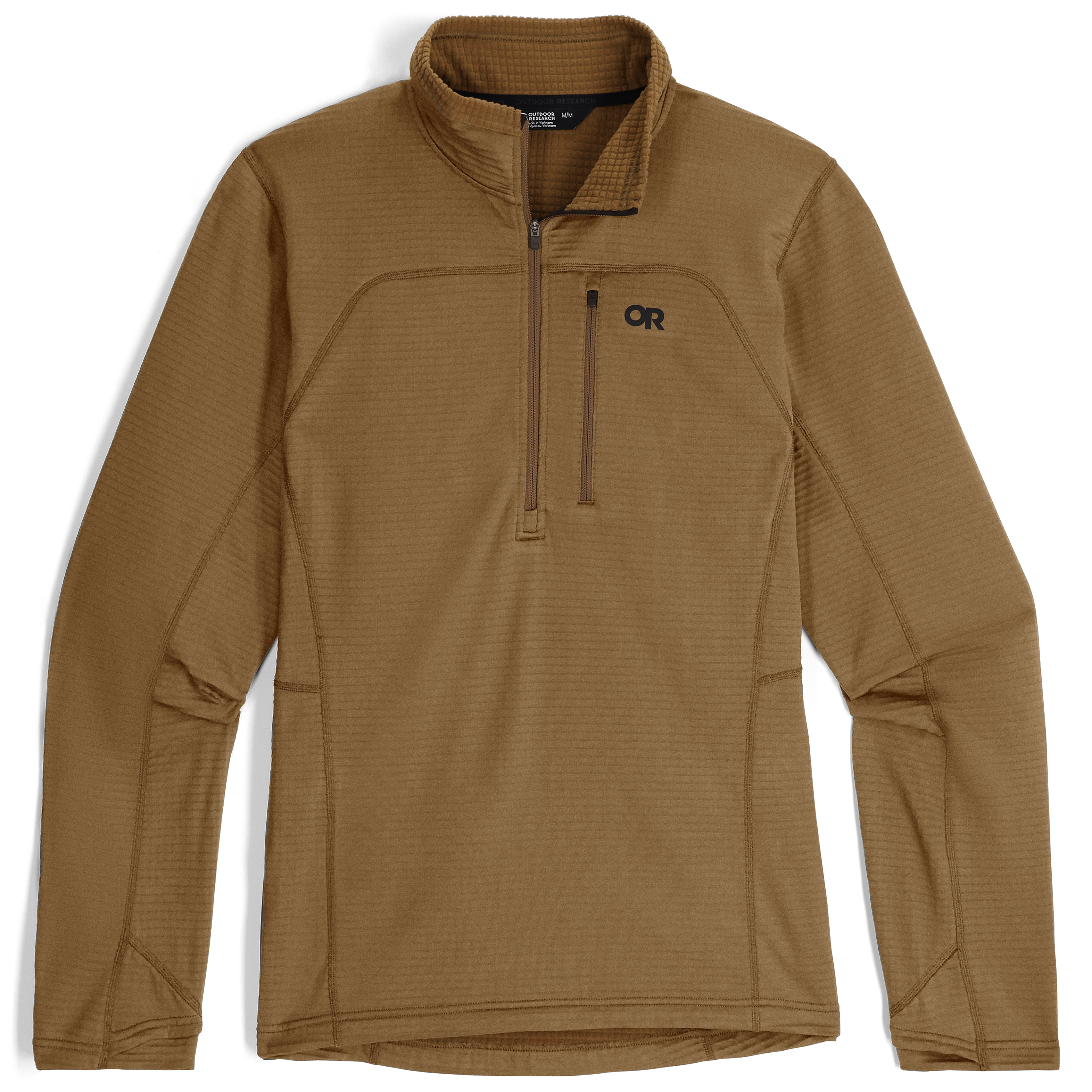 Men's Breathable Fleece Half Zip for Outdoor Activities | Vigor Grid