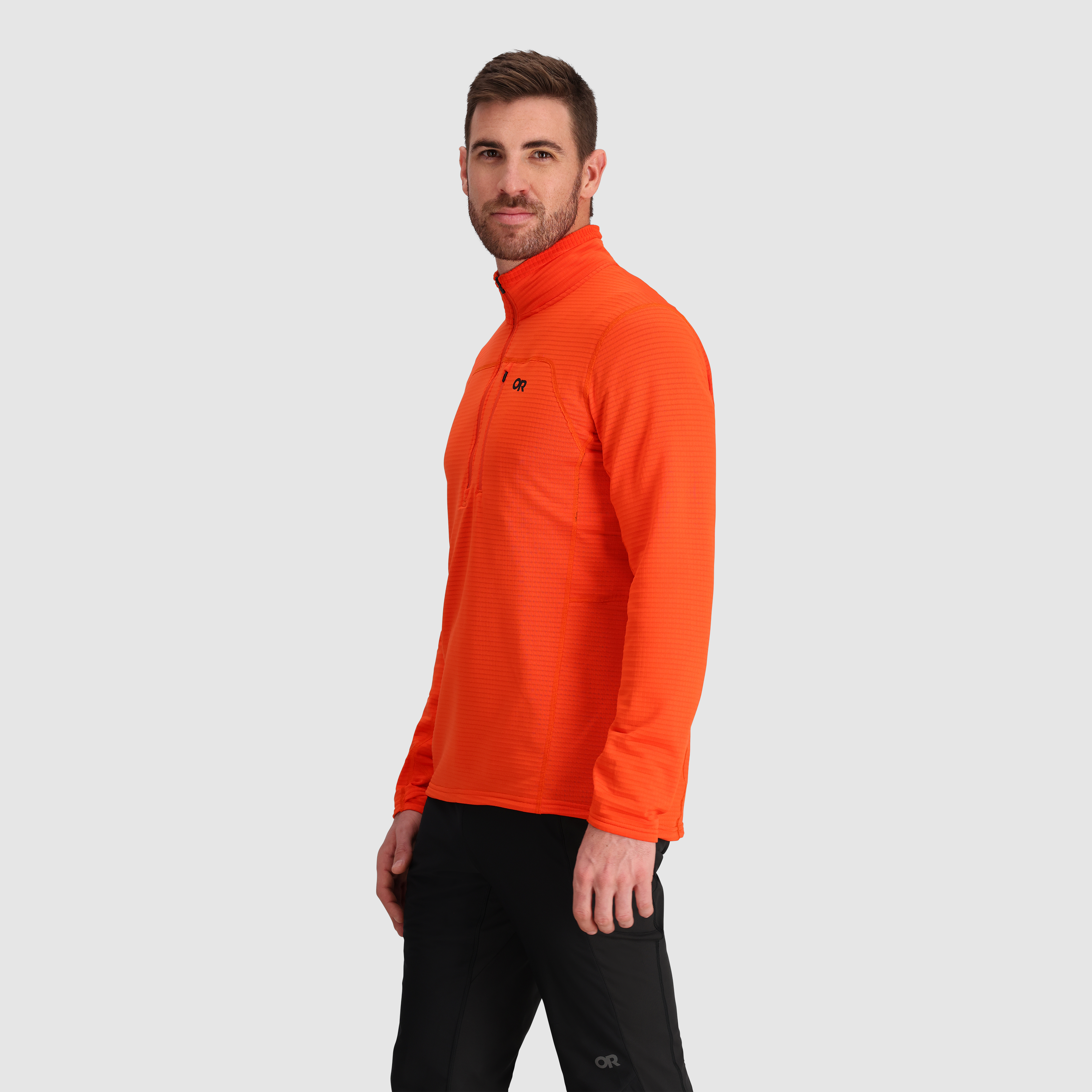 Men's Breathable Fleece Half Zip for Outdoor Activities | Vigor Grid