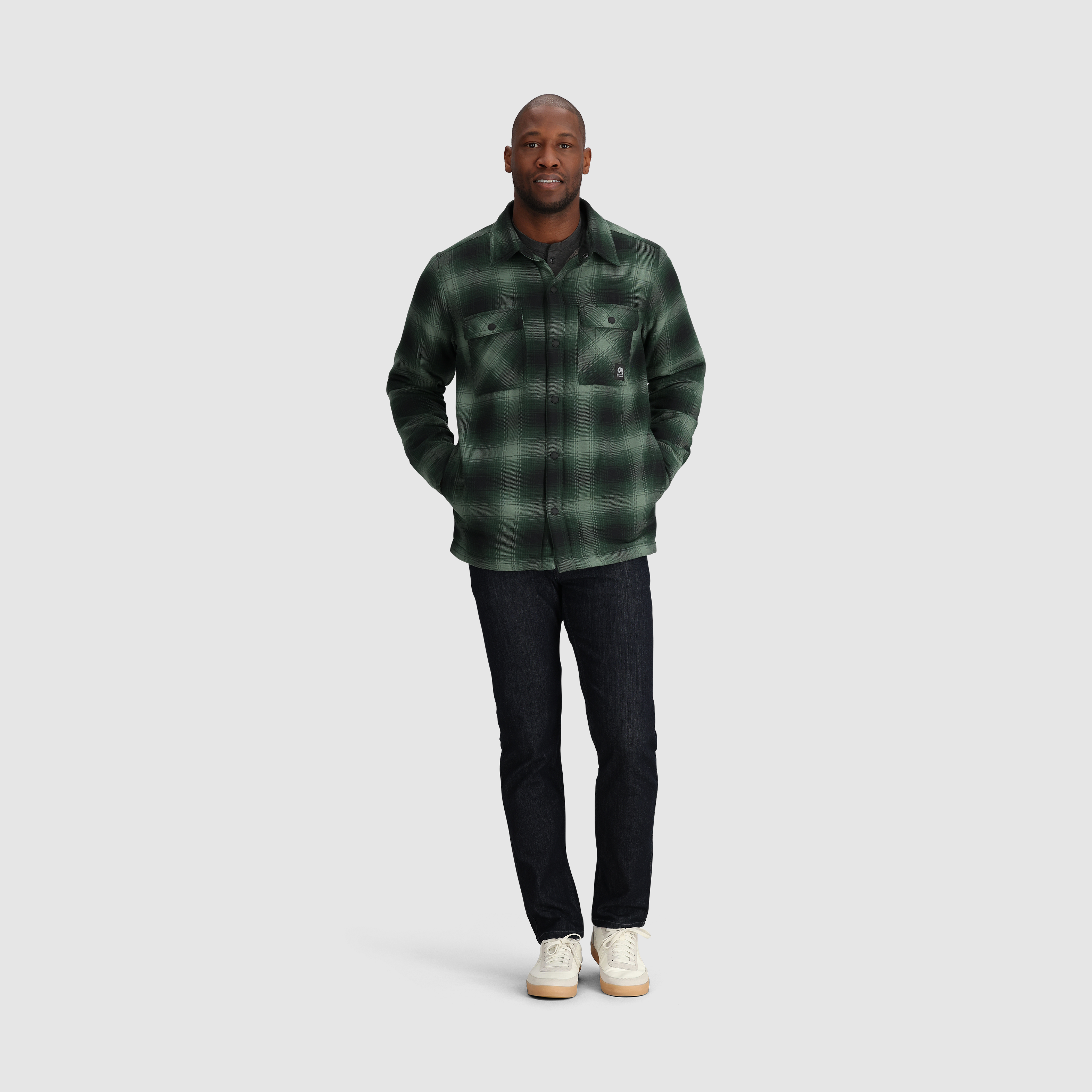 Sherpa Fleece Lined Flannel Shirt Jacket for Men | Feedback
