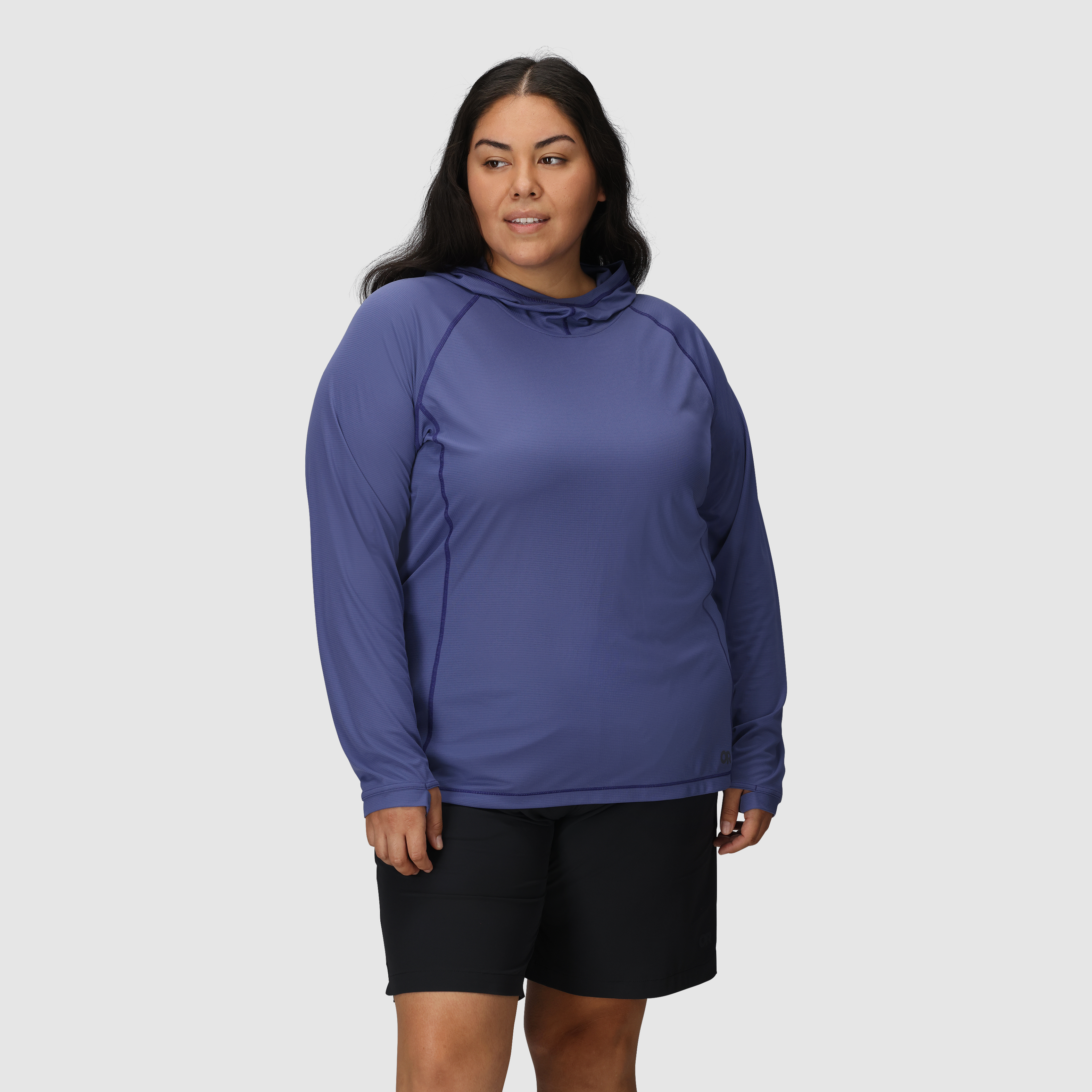Breathable Plus Size Hoodie for Women with UPF 15 | Echo